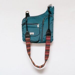 Magellan's Vault Pro RFID Gateway Crossbody Bag - Teal